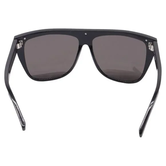 Saint Laurent Square Frame Sunglasses in Black Acetate